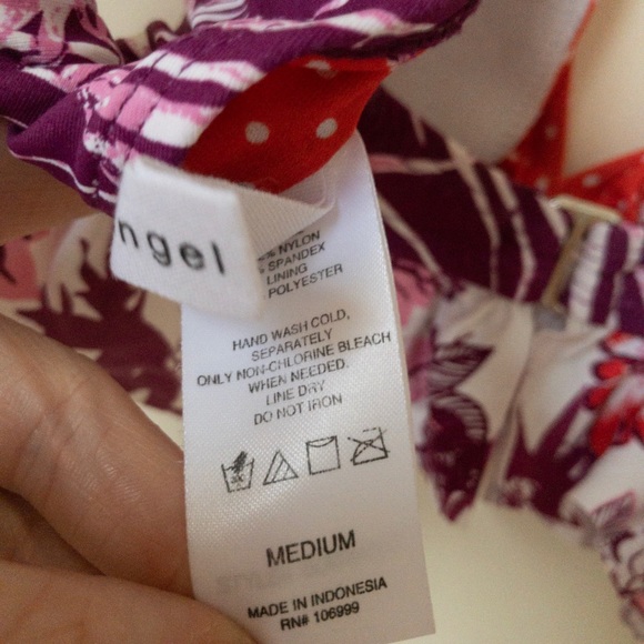 Women's Swim Top with Ruffles - Picture 8 of 8